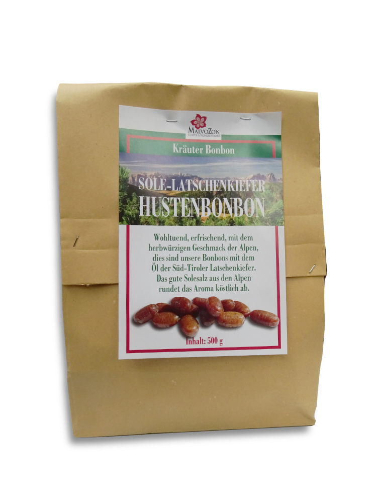 MalvoZon - Latschenkiefern Hustenbonbon - mit Alpensole -500gr – Bild 2