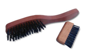 Keller - Birnbaum Haarbürste - beste extra harte Kalkuttaborste - Stirneinzug - Handarbeit - Made in Germany