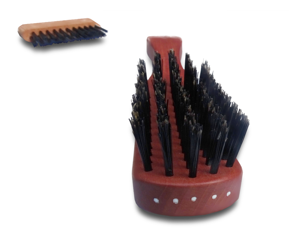 Keller - Birnbaum Haarbürste - beste extra harte Kalkuttaborste - Stirneinzug - Handarbeit - Made in Germany – Bild 3